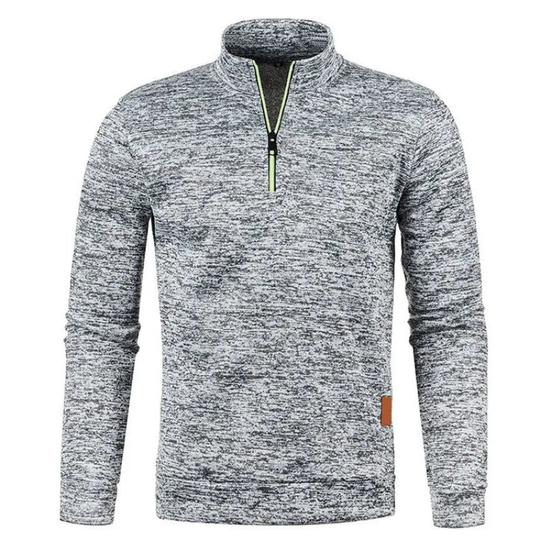Casaco Gola Alta Autum Com Meio Zíper e Design Único Original (Você Ganha Um Relógio De Luxo Quartzo Deyros de Brinde)
