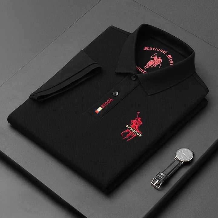 Camisa Polo Vogue Bordado Coreano Original (Você ganha o Relógio Minimalista de Brinde)