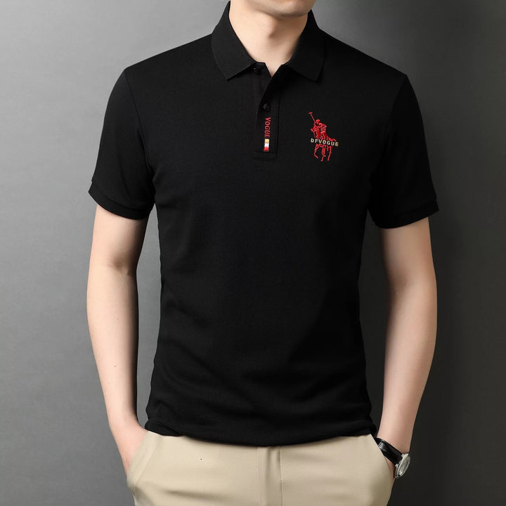 Camisa Polo Vogue Bordado Coreano Original (Você ganha o Relógio Minimalista de Brinde)