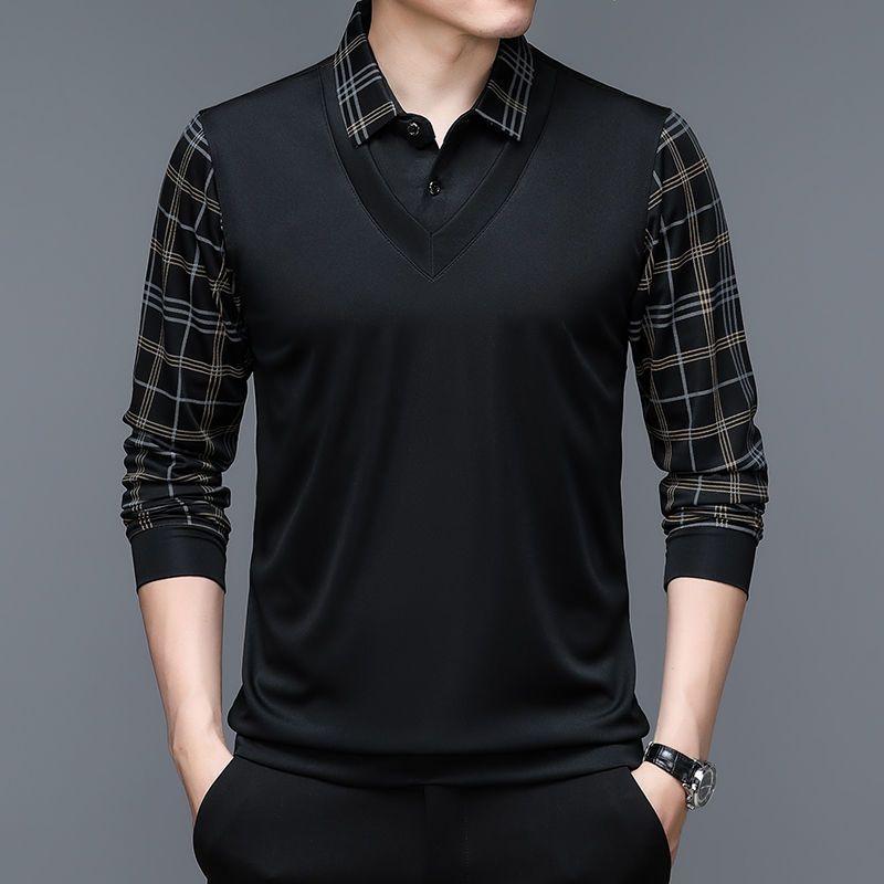 Camisa Comprida Olev Com Manga E Gola Design Único Original (Você Ganha Um Relógio A Prova D'Água de Brinde)