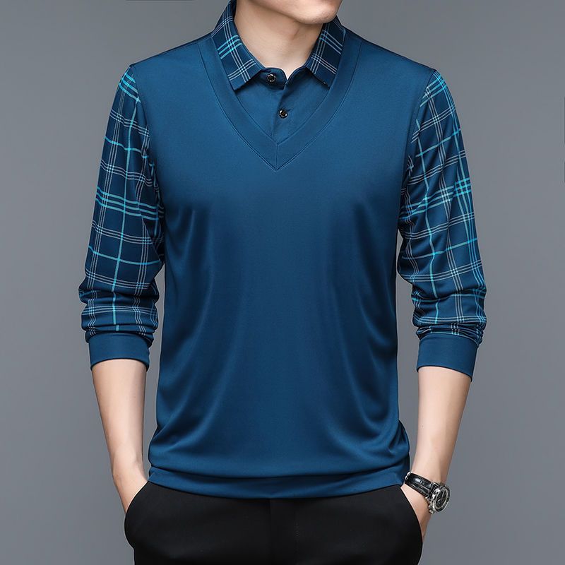Camisa Comprida Olev Com Manga E Gola Design Único Original (Você Ganha Um Relógio A Prova D'Água de Brinde)