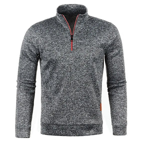 Casaco Gola Alta Autum Com Meio Zíper e Design Único Original (Você Ganha Um Relógio De Luxo Quartzo Deyros de Brinde)