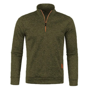 Casaco Gola Alta Autum Com Meio Zíper e Design Único Original (Você Ganha Um Relógio De Luxo Quartzo Deyros de Brinde)