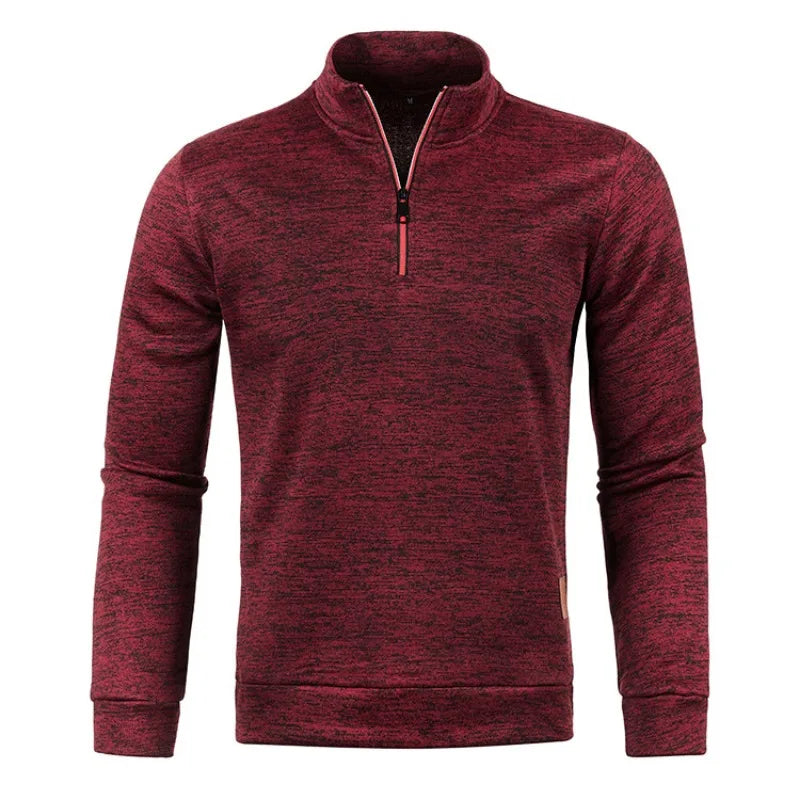 Casaco Gola Alta Autum Com Meio Zíper e Design Único Original (Você Ganha Um Relógio De Luxo Quartzo Deyros de Brinde)