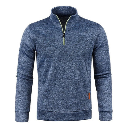 Casaco Gola Alta Autum Com Meio Zíper e Design Único Original (Você Ganha Um Relógio De Luxo Quartzo Deyros de Brinde)