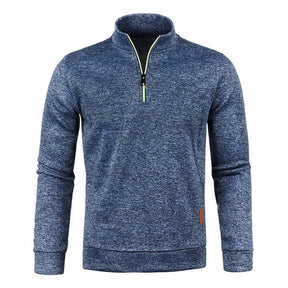 Casaco Gola Alta Autum Com Meio Zíper e Design Único Original (Você Ganha Um Relógio De Luxo Quartzo Deyros de Brinde)