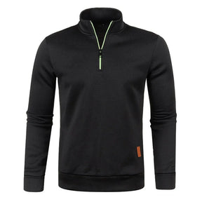 Casaco Gola Alta Autum Com Meio Zíper e Design Único Original (Você Ganha Um Relógio De Luxo Quartzo Deyros de Brinde)