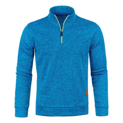 Casaco Gola Alta Autum Com Meio Zíper e Design Único Original (Você Ganha Um Relógio De Luxo Quartzo Deyros de Brinde)