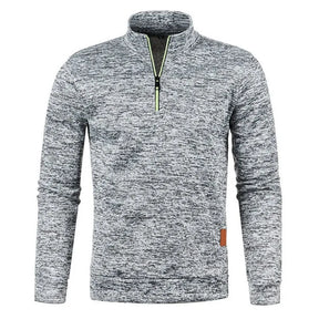 Casaco Gola Alta Autum Com Meio Zíper e Design Único Original (Você Ganha Um Relógio De Luxo Quartzo Deyros de Brinde)