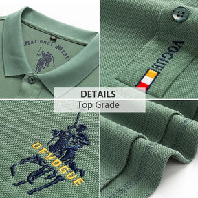 Camisa Polo Vogue Bordado Coreano Original (Você ganha o Relógio Minimalista de Brinde)